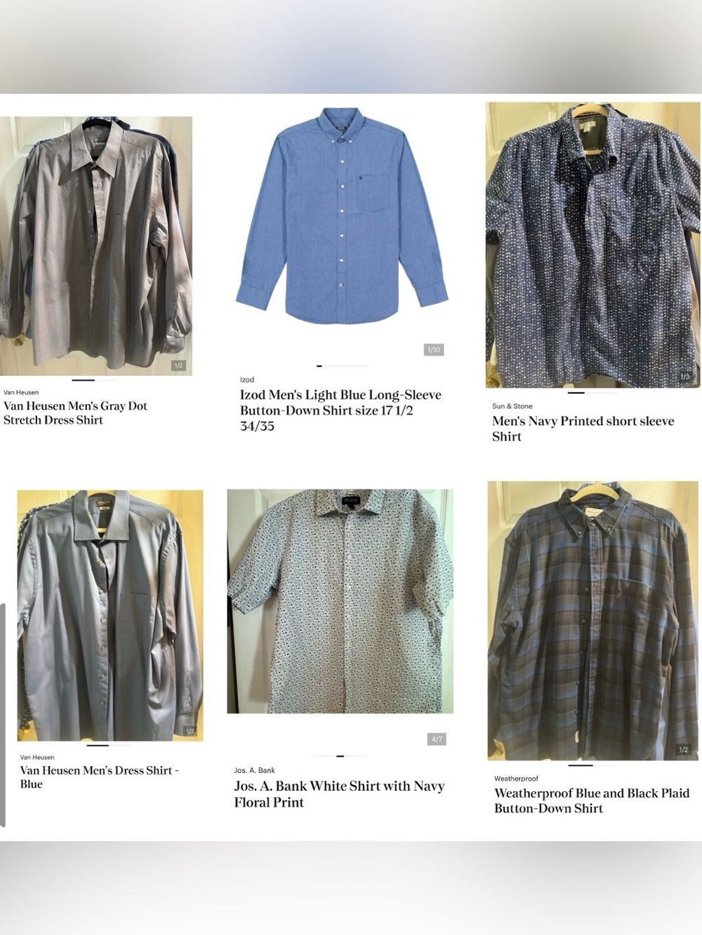 MEN’S SHIRT BUNDLE 6 FOR $25